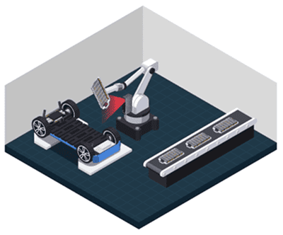 Cargo Bed/FEM/Headlining/High Voltage Battery/Chassis Automatic Installation System